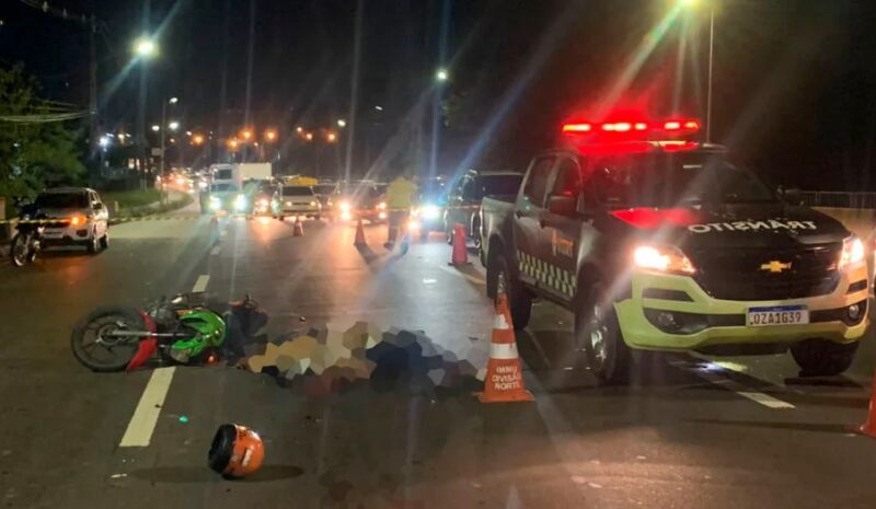 O homem teve a cabeça esmagada e a massa encefálica ficou espalhada pela pista1
