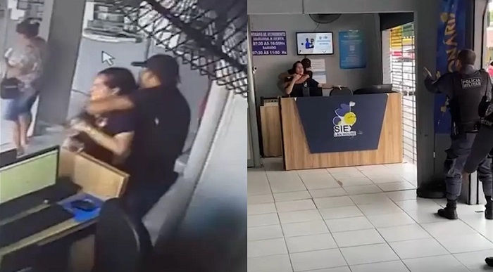Criminoso faz funcionária de loteria refém e termina preso em Manaus; vídeo