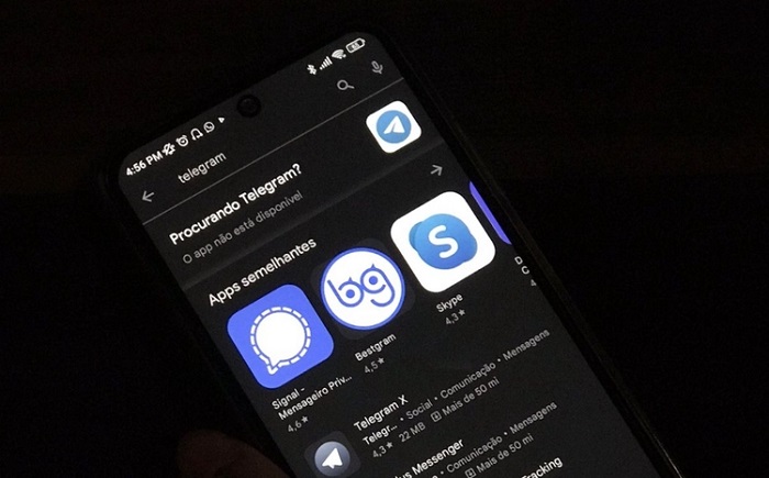 Lojas de aplicativo suspendem download de Telegram após suspensão no Brasil
