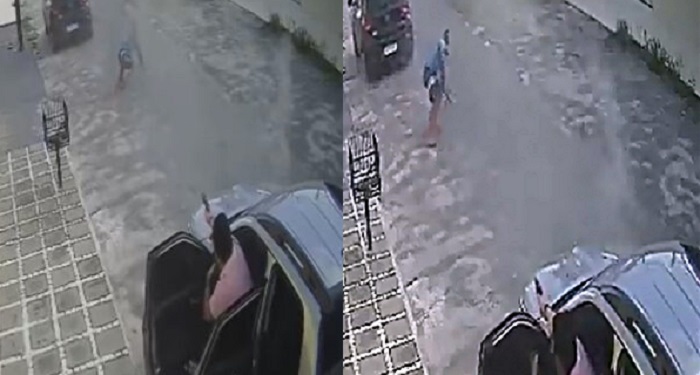 Criminosos são recebidos a tiros ao tentar roubar viatura descaracterizada