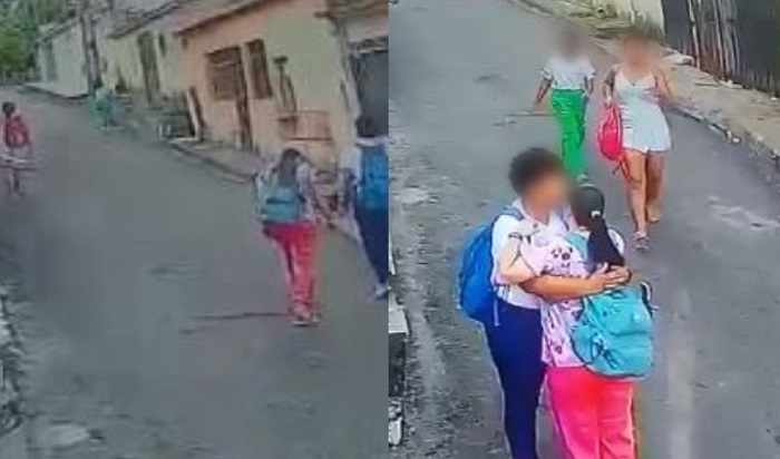 mulheres se desesperam após motociclista fazer ‘arrastão’ em Manaus