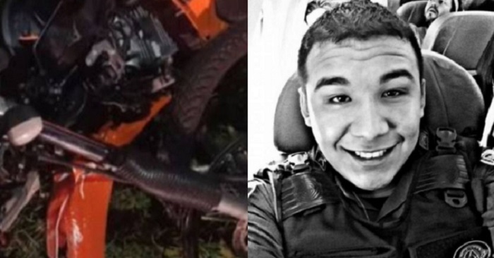 Cabo da PM morre ao colidir motocicleta contra poste no Nova Cidade