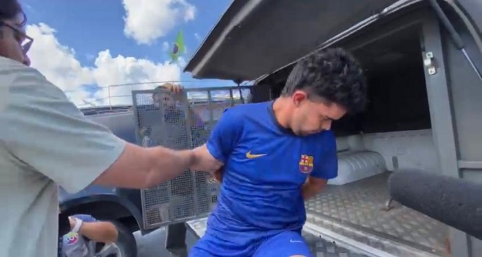 VÍDEO preso suspeito de matar a própria mulher a facadas em Manaus