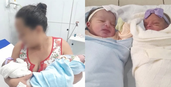 Mulher dá à luz a gêmeas sem saber de gravidez e uma das bebês cai na privada