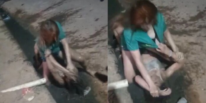 Novinha surta após ser chamada de “galinha” e briga em esgoto veja vídeo