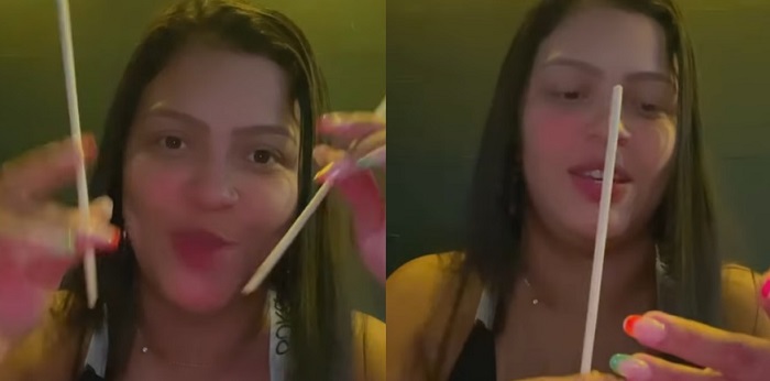 Talarica da Bemol se gaba por comer com pauzinhos e expõe falta de conteúdo nas redes