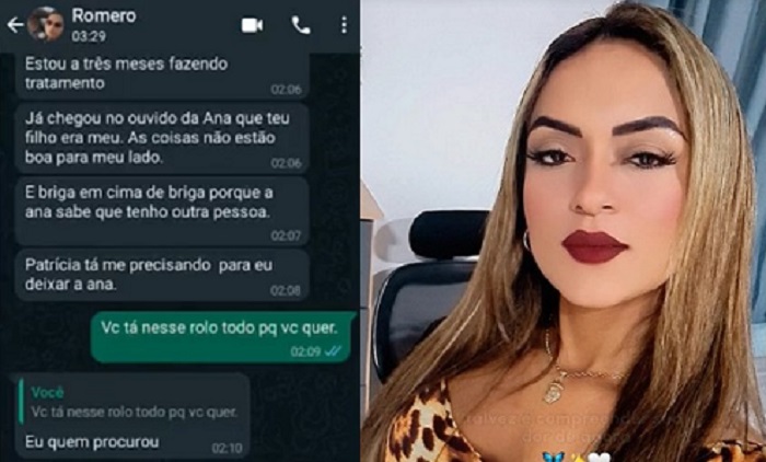 Esposa diz que não sabia que filho era de Gil Romero, mas ‘print’ mostra o contrário