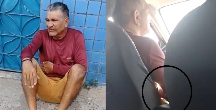 Motora taradão que ‘bateu uma’ para jovens é pego pela população em Manaus2