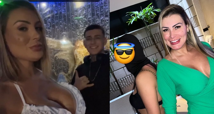 VÍDEO Filho de Andressa Urach diz não achar estranho filmar cenas íntimas da mãe