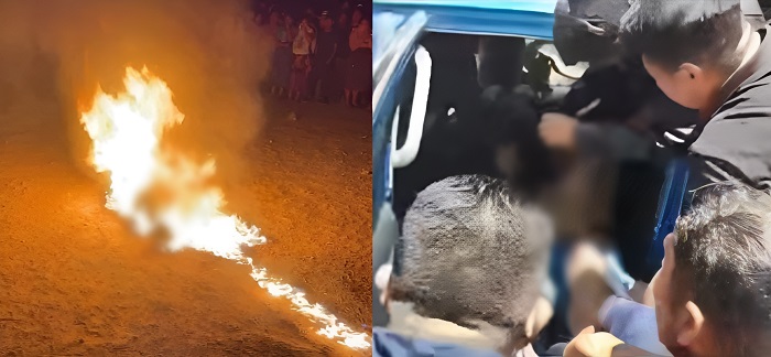 Acusados de matar comerciante são capturados e queimados por moradores; veja vídeo