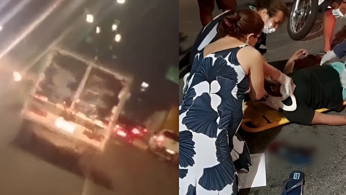 Casal é atropelado por viatura do IML em Manaus, que não presta socorro às vítimas 1