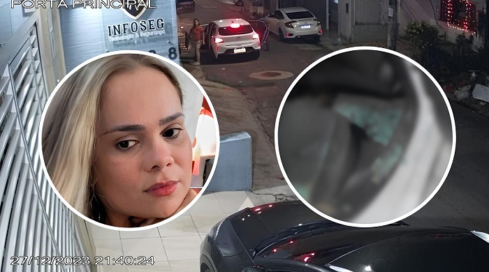 Imagens mostram como ficou carro que empresária estava com as filhas após assassinato