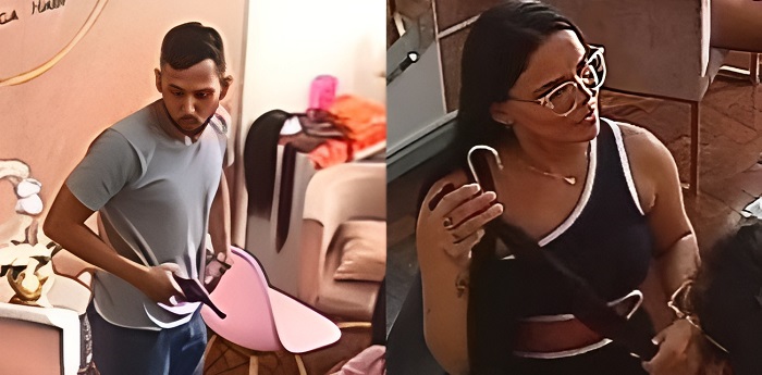 VEJA VÍDEO Disfarçado de cliente, casal armado toca terror e assalta salão