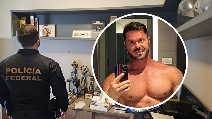 Veja o momento em que PF cumpre mandado na mansão de Renato Cariani