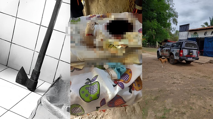 Mãe mata o próprio filho recém-nascido a machadadas