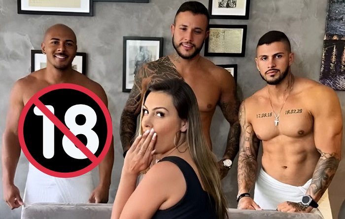 Vaza vídeo adulto de Andressa Urach com três homens; +18