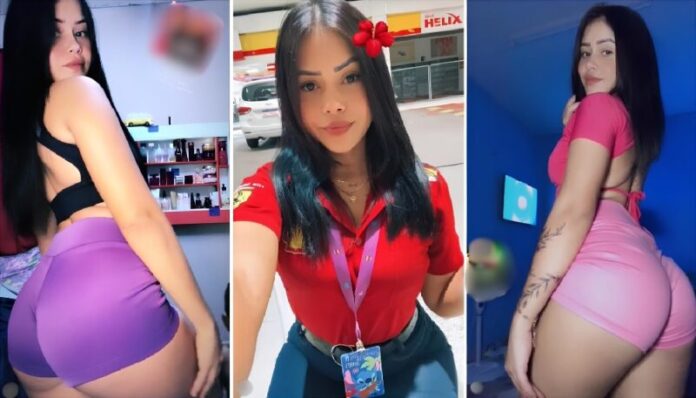 VÍDEO! Frentista de Manaus viraliza nas redes sociais e deixa macharada louca